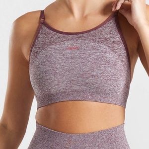 Gymshark Flex Strappy Sports Bra, Berry/Rose, S